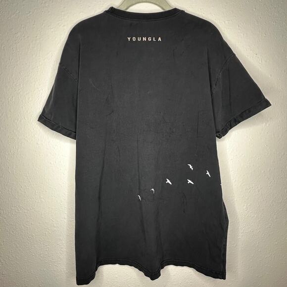 YoungLAThe Flock Short Sleeve Tee Shirt, Black, Size Small - Picture 2 of 7